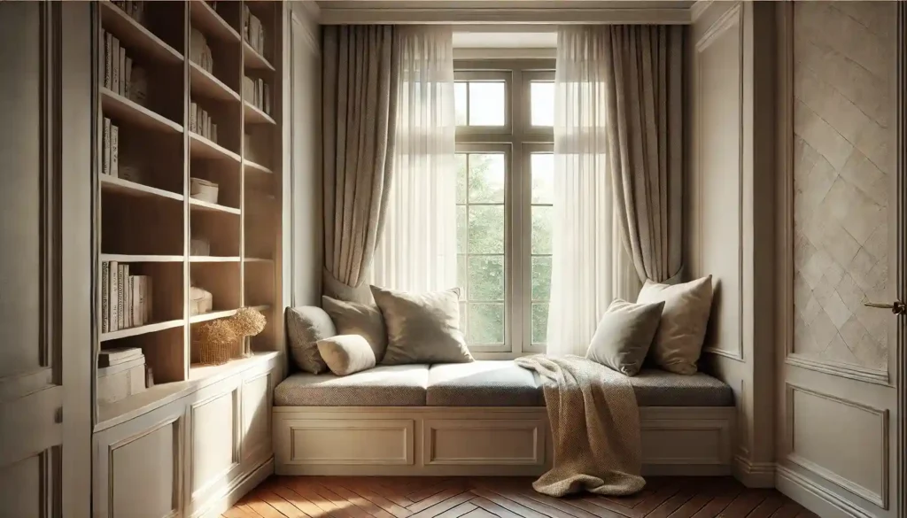 1. Window Seat Reading Nook
