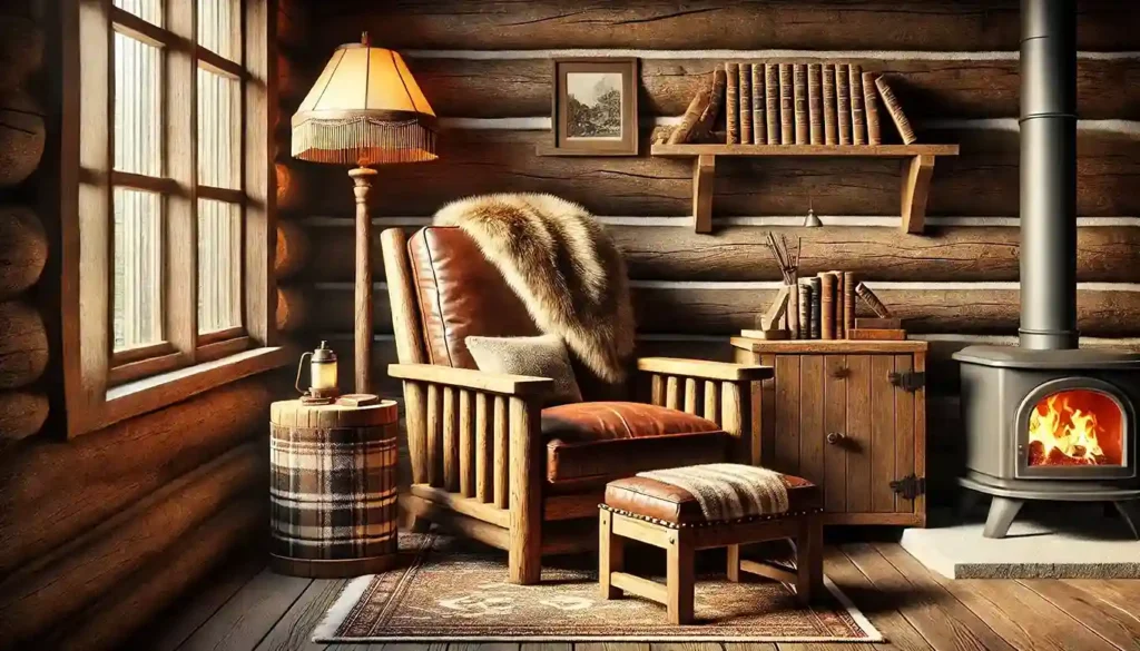 Rustic Cabin-Inspired Nook